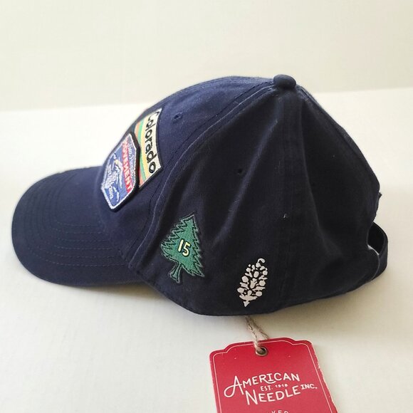 Free People Movement American Needle Hat Mountain Made Baseball Cap Navy NWT - Picture 3 of 7